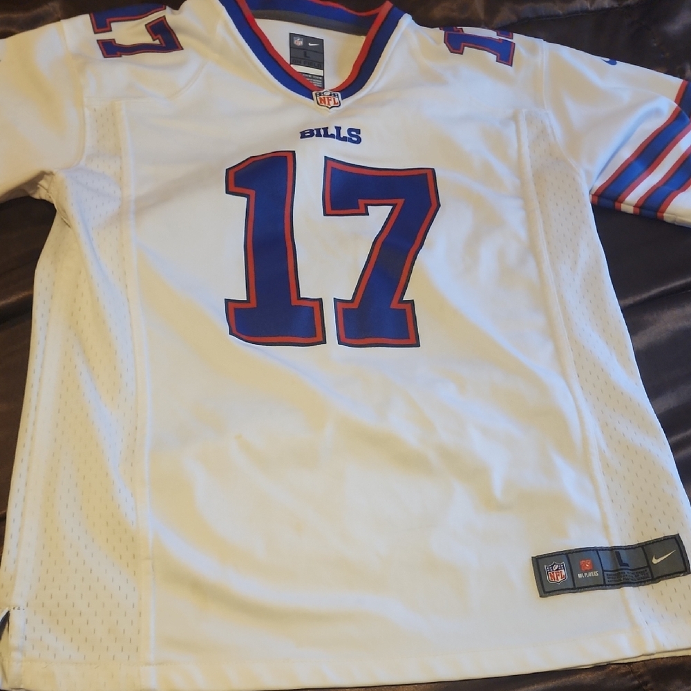 Nike Kids White and Blue Buffalo Bills Jersey